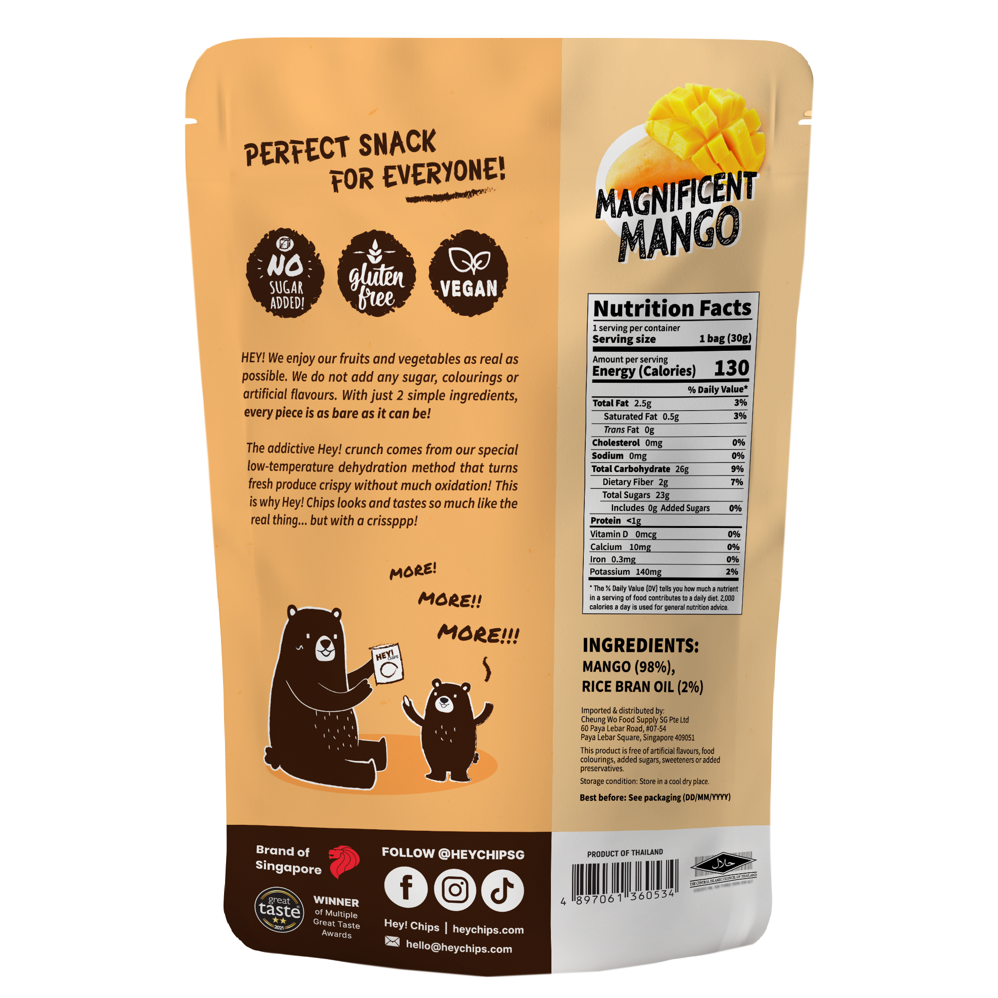 Hey! Chips Mango Crisps