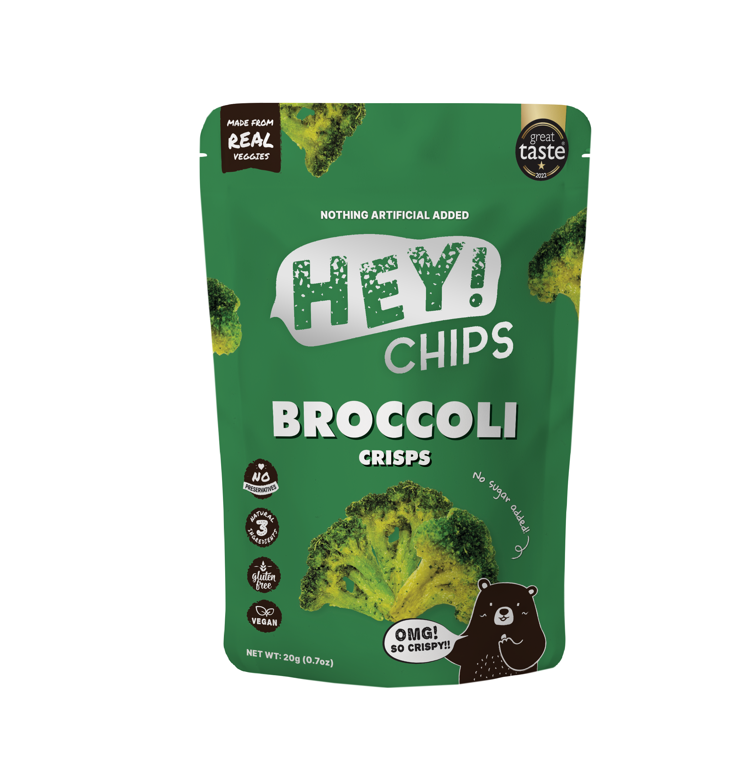 Hey! Chips Brocolli Crisps