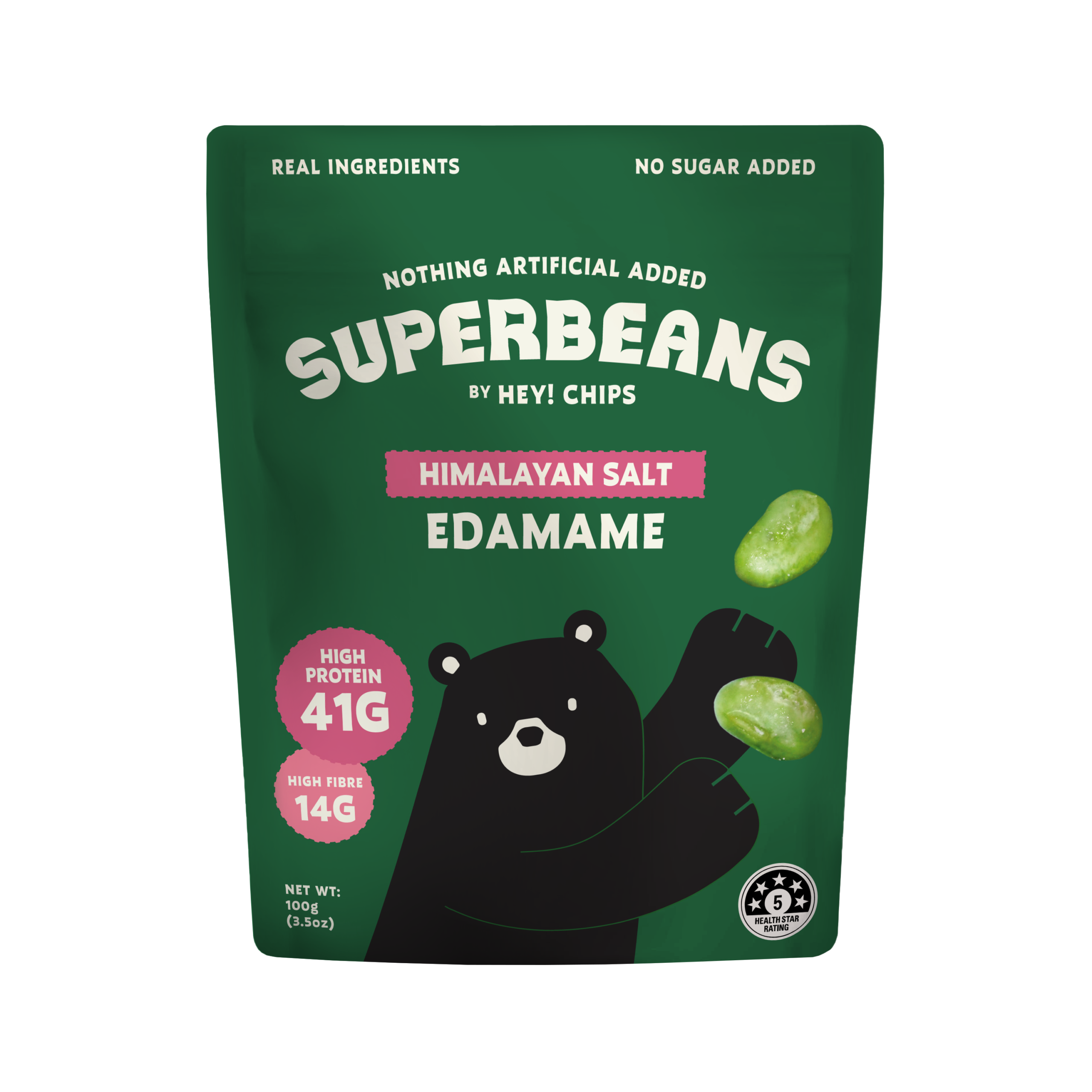 Hey! Chips SuperBeans Himalayan Salt Edamame