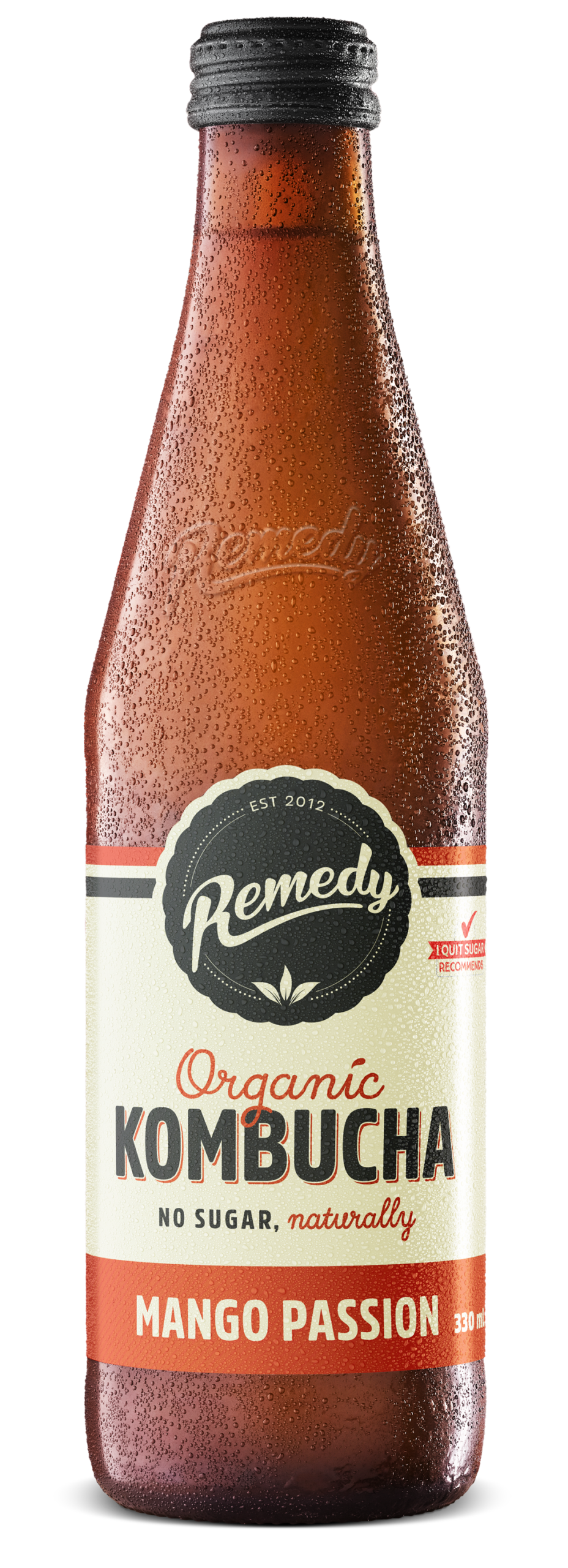 Remedy Organic Kombucha No Sugar Mango Passion