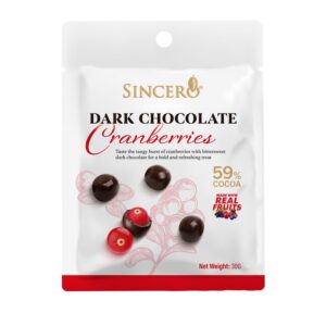 Sincero Dark Chocolate Cranberries