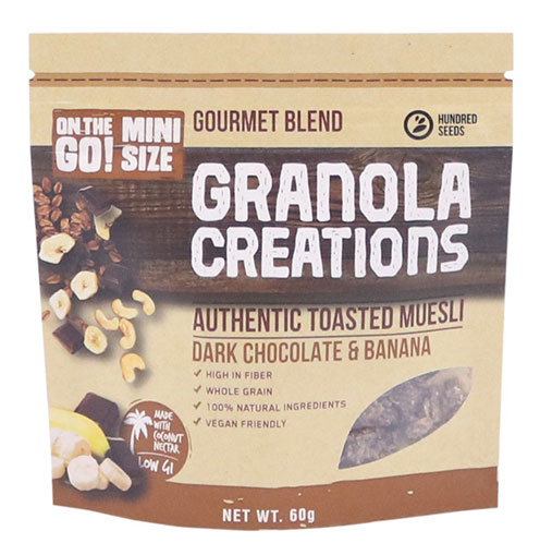 Hundred Seeds Granola Creations Dark Chocolate & Banana