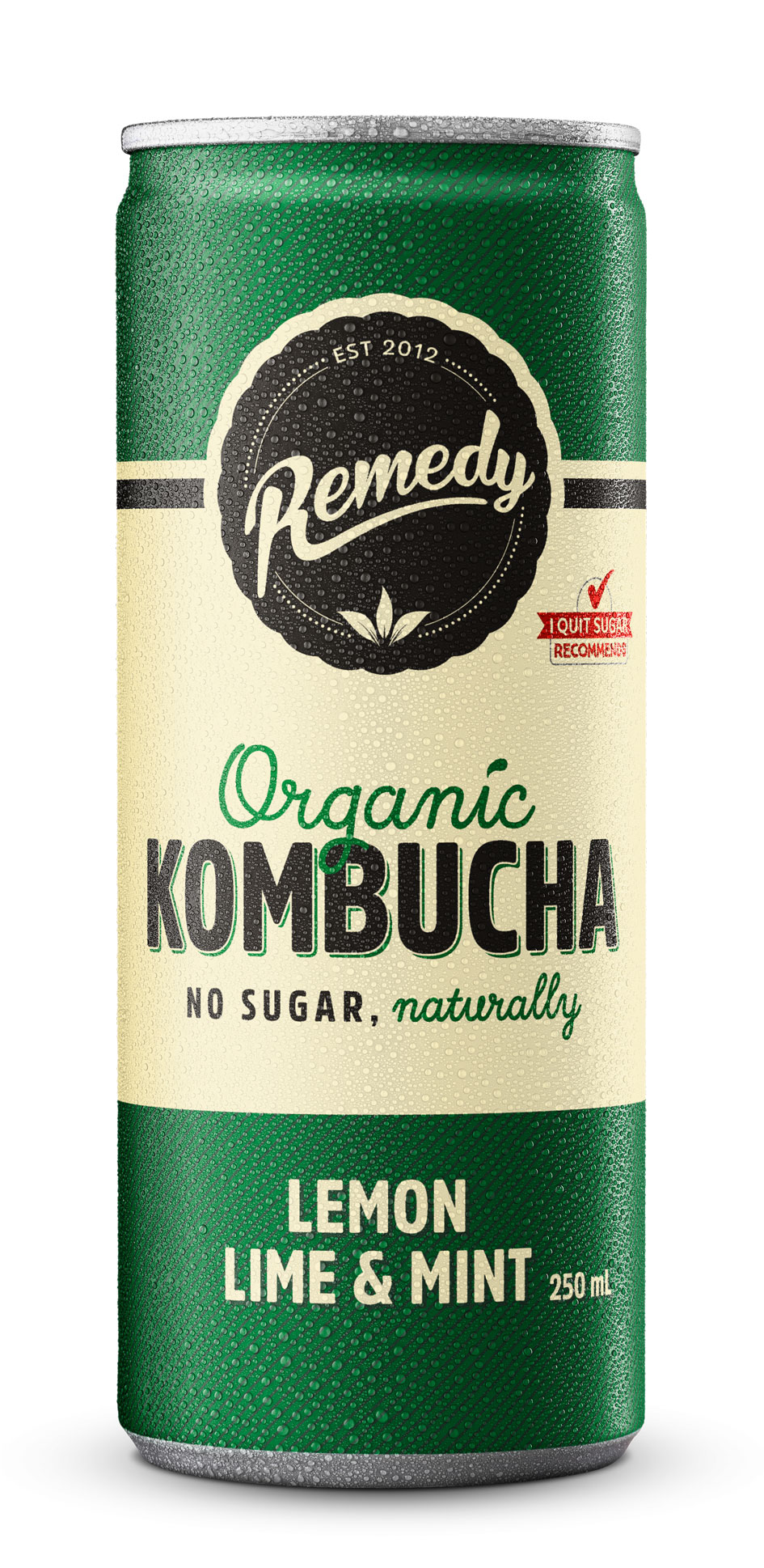 Remedy Organic Kombucha No Sugar Lemon, Lime & Mint (Can)